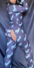 Load image into Gallery viewer, Signature Black/Blue Onesie
